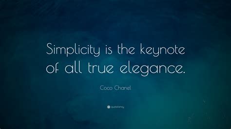 Coco Chanel quotes simplicity